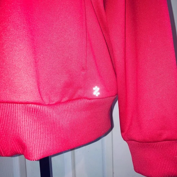 IZOD Full Zip Track Jacket Red Tennis Golf AthleticWear Athleisure Sz XLarge - Picture 7 of 9
